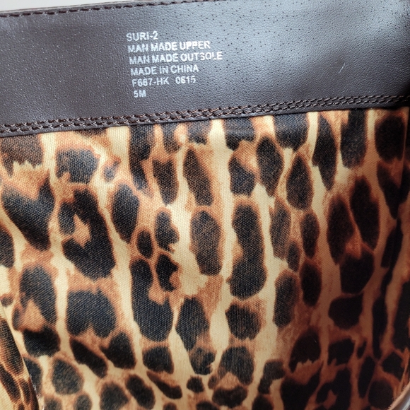 Nine West Suri 2 Brown Faux Leather Riding Boots Size Women's 5 - Picture 14 of 14